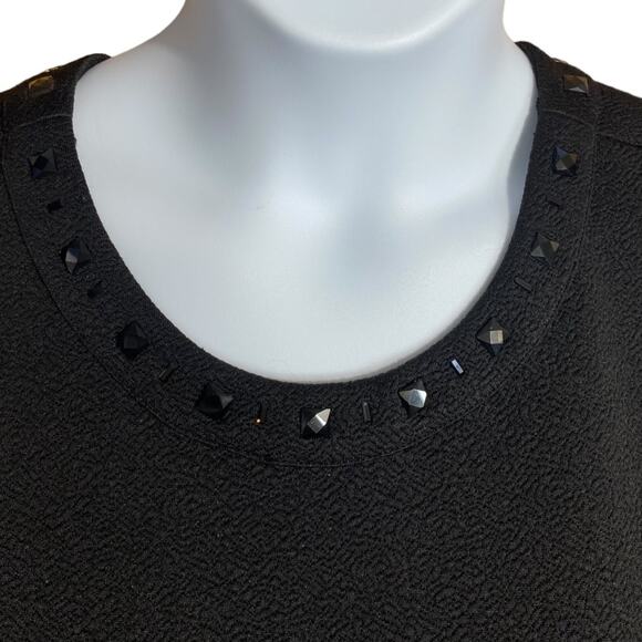 Karl Lagerfeld textured sleevless long tank with pockets and beads Size 14 - Picture 6 of 11